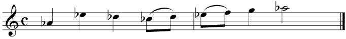 First, write out the enharmonic equivalent